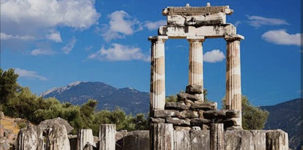 Tholos of Athena Pronaia in Delphi private day trip from Athens with driver Lefteris