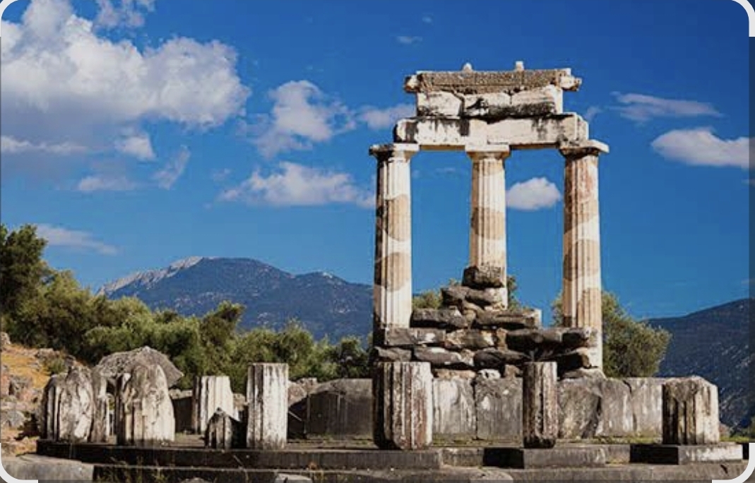 Tholos of Athena Pronaia in Delphi private day trip from Athens with driver Lefteris